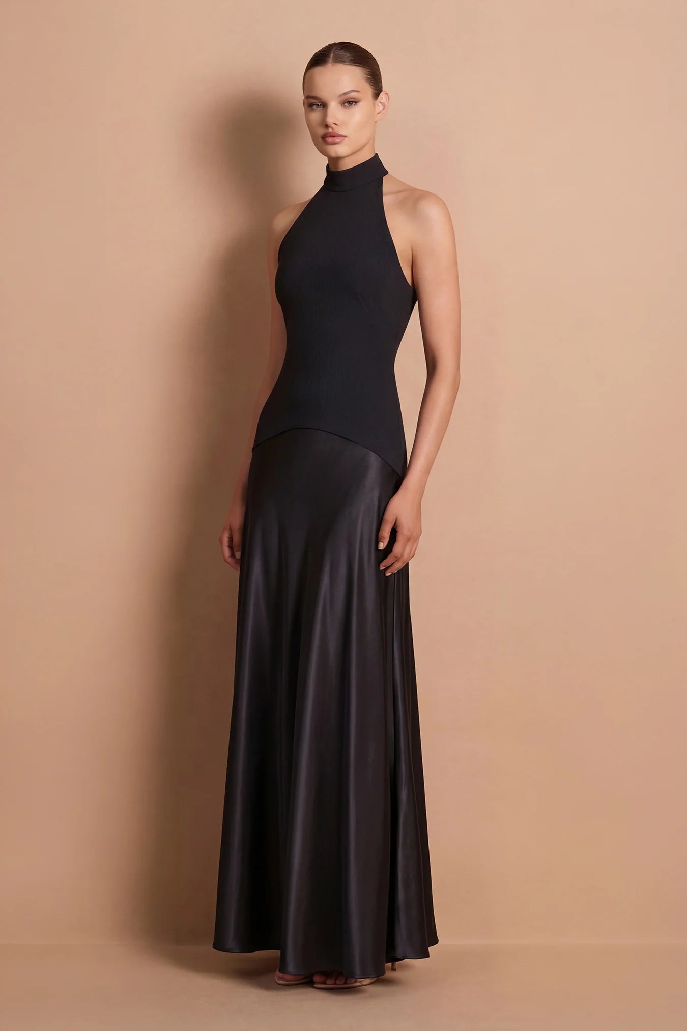 Nookie Alice High Neck Maxi in Black