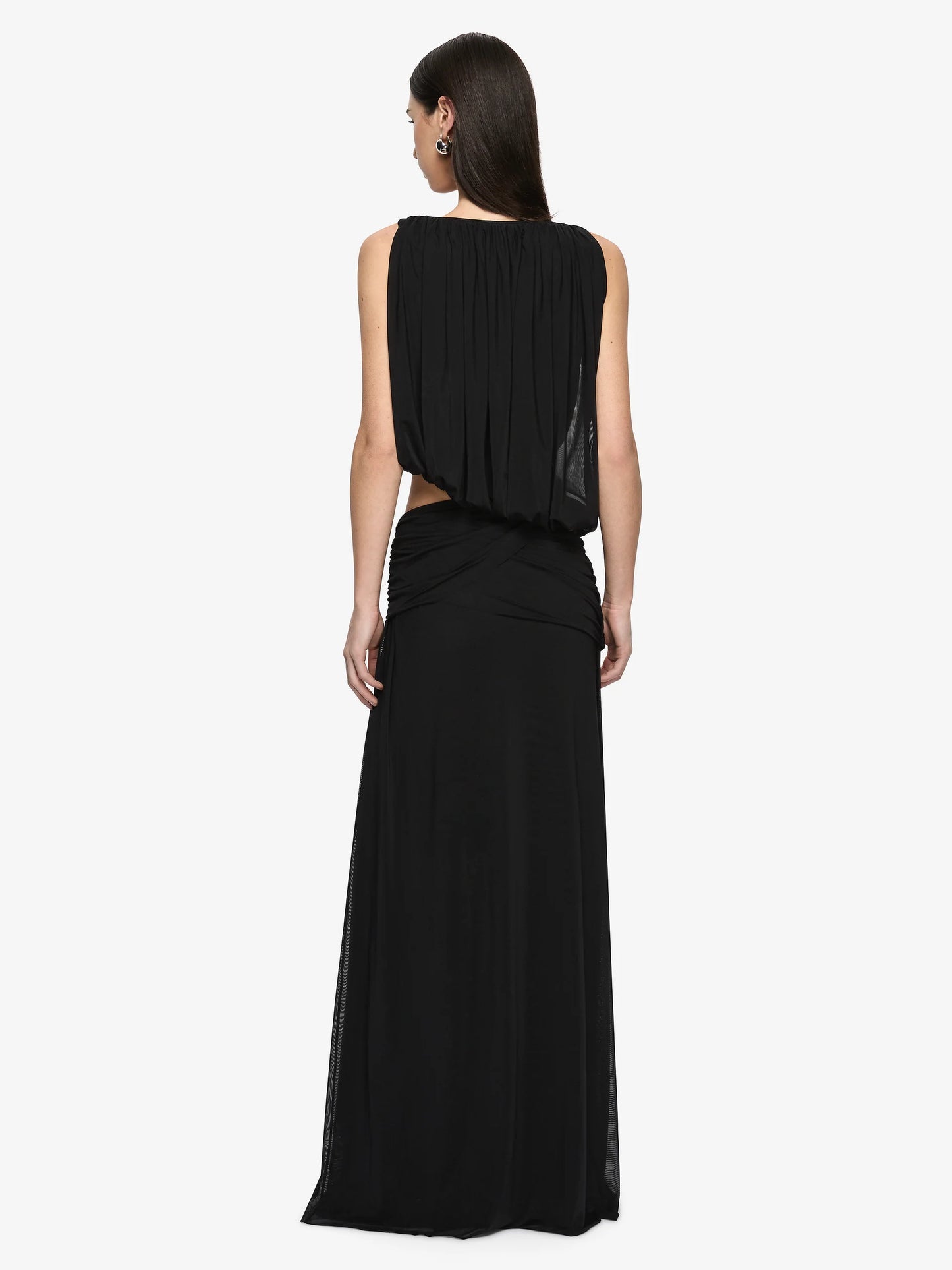 Bec + Bridge Anya Gathered Maxi Dress in BLACK