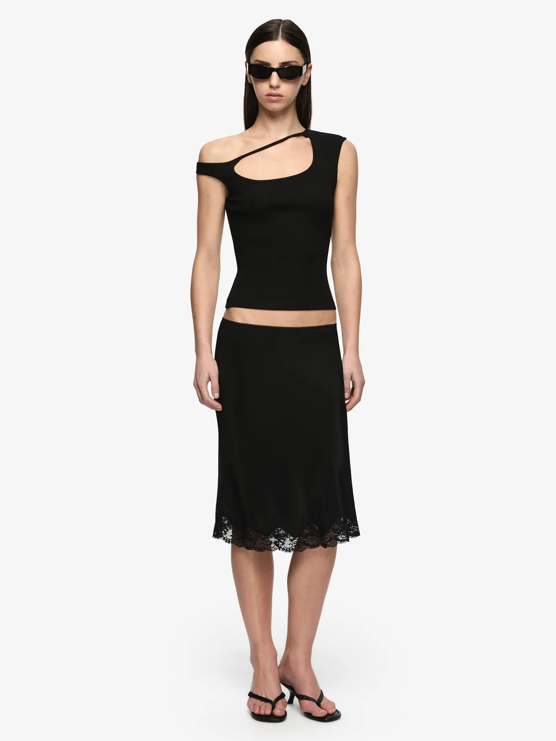Bec and Bridge - Azuri Cut Out Top IN BLACK