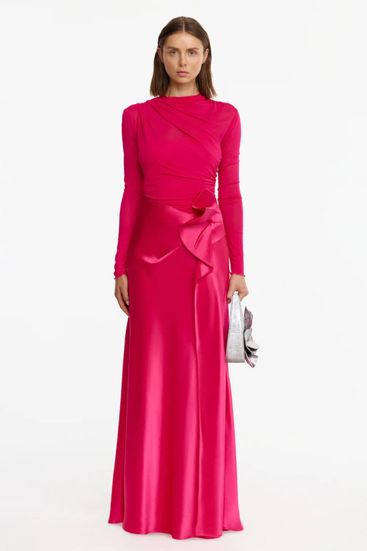 ACLER - Bettyhill Maxi Dress in Magenta