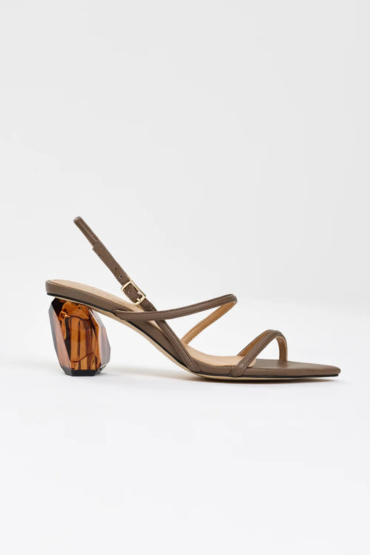 ACLER - Brinlee Heel in Sepia