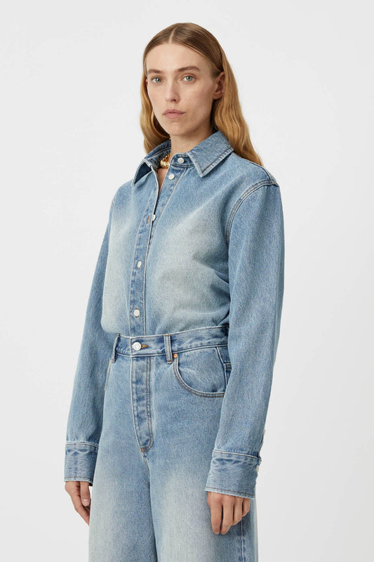 CAMILLA AND MARC - Bay Denim Shirt in Light Vintage Blue