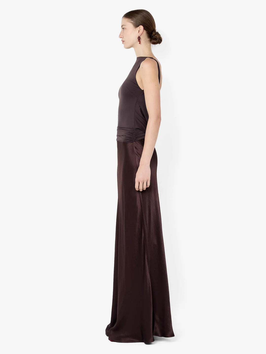 BEC + BRIDGE Mirabelle Cowl Maxi Dress Dark Chocolate