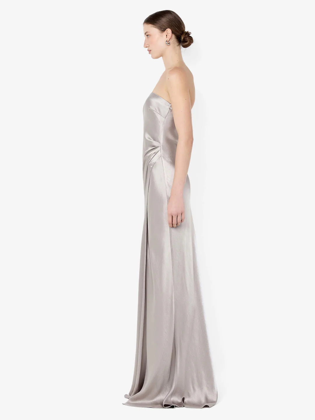 BEC + BRIDGE Florence Strapless Maxi Dress Silver