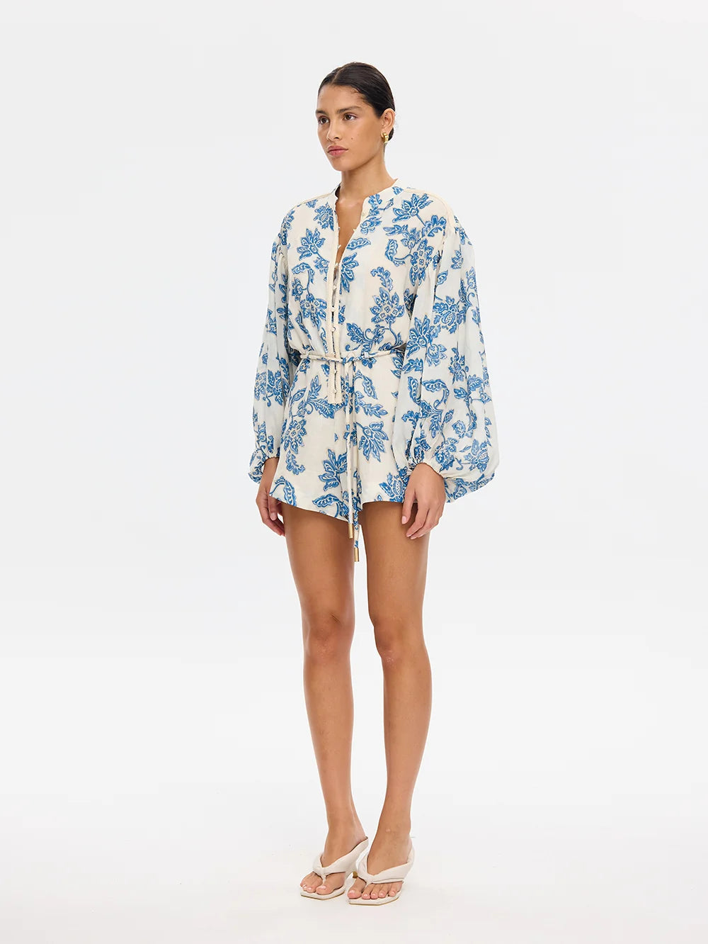 KIVARI - Bluebell Playsuit in Blue
