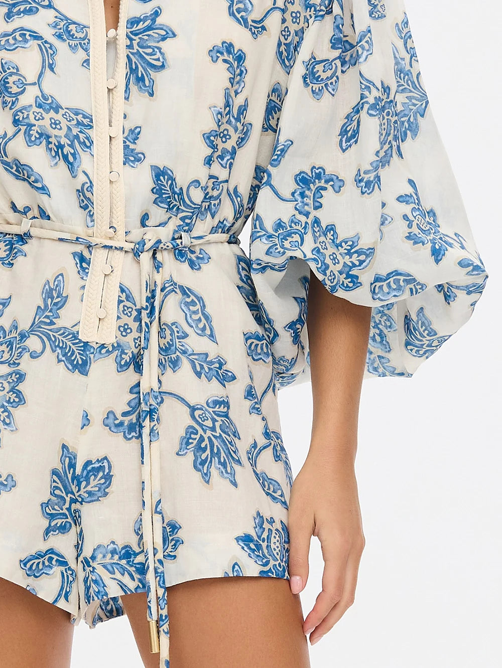KIVARI - Bluebell Playsuit in Blue
