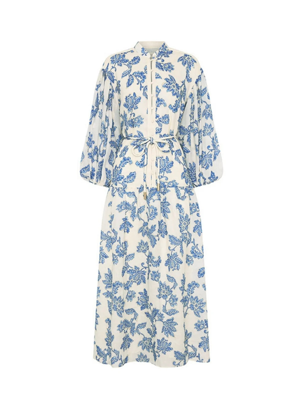 KIVARI - Bluuebell Maxi Dress in Blue Floral
