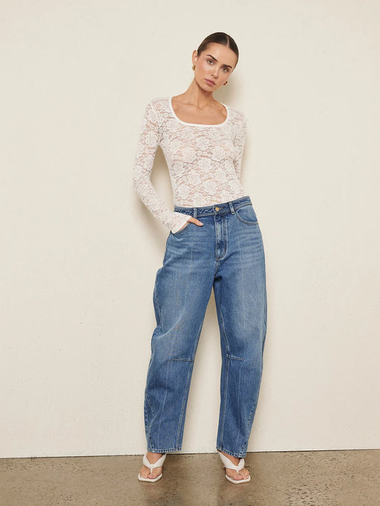 KIVARI - Bonnie Lace Top in Ivory