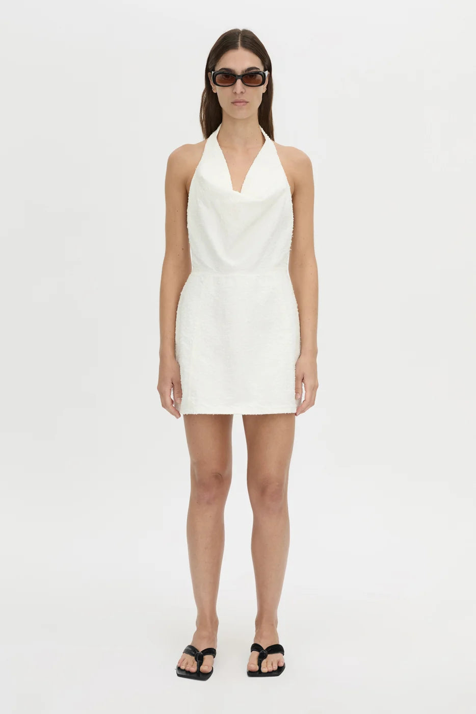 Camilla and Marc - Aubrey Denim Mini Dress IN WHITE NEPS
