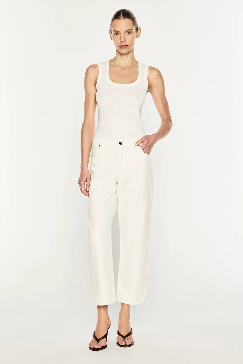 Manning Cartell - Clean Slate Crop Jean IN OFF WHITE