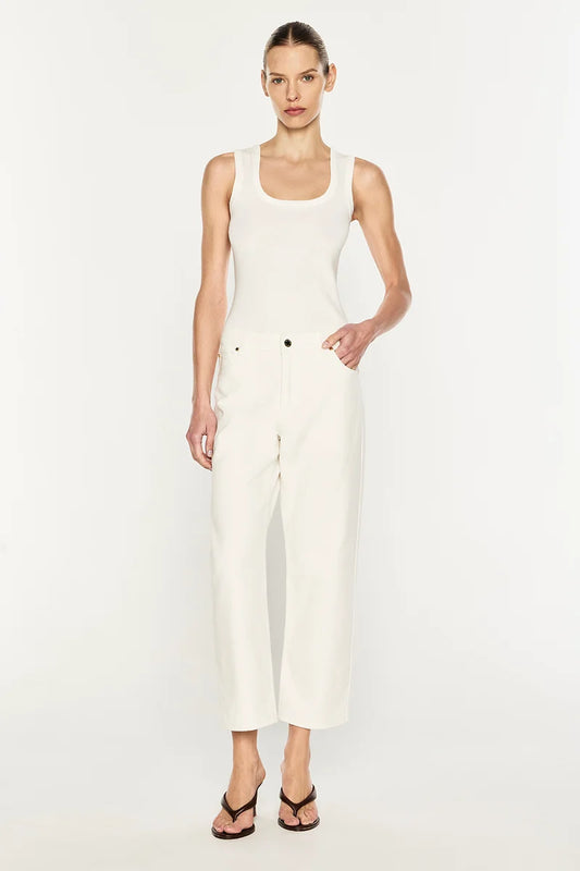 Manning Cartell - Clean Slate Crop Jean IN OFF WHITE