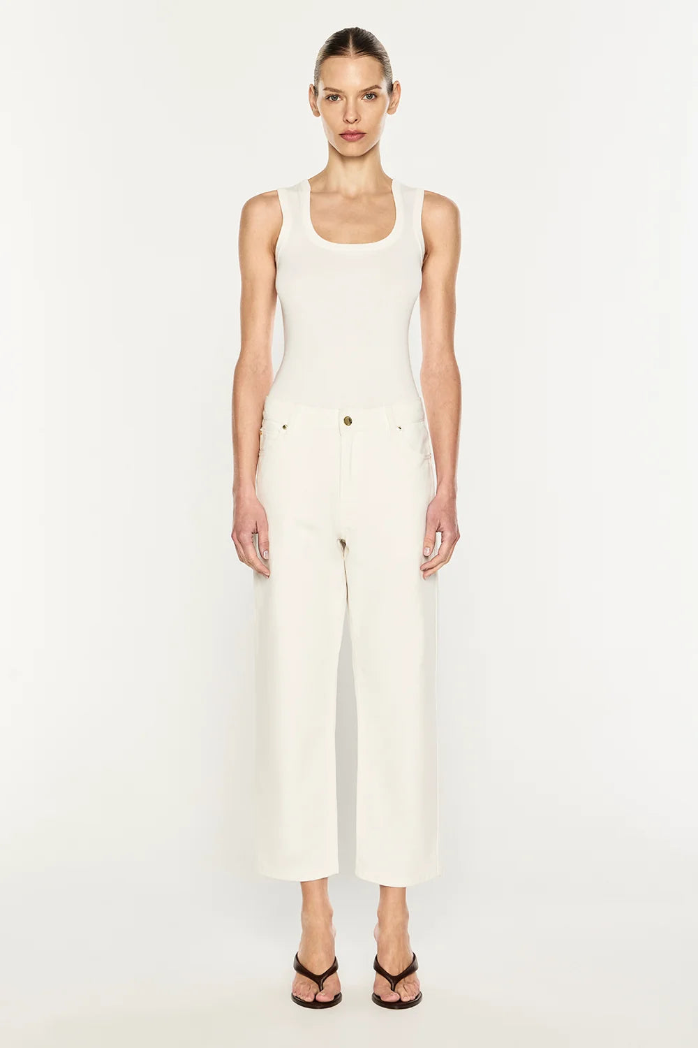 Manning Cartell - Clean Slate Crop Jean IN OFF WHITE