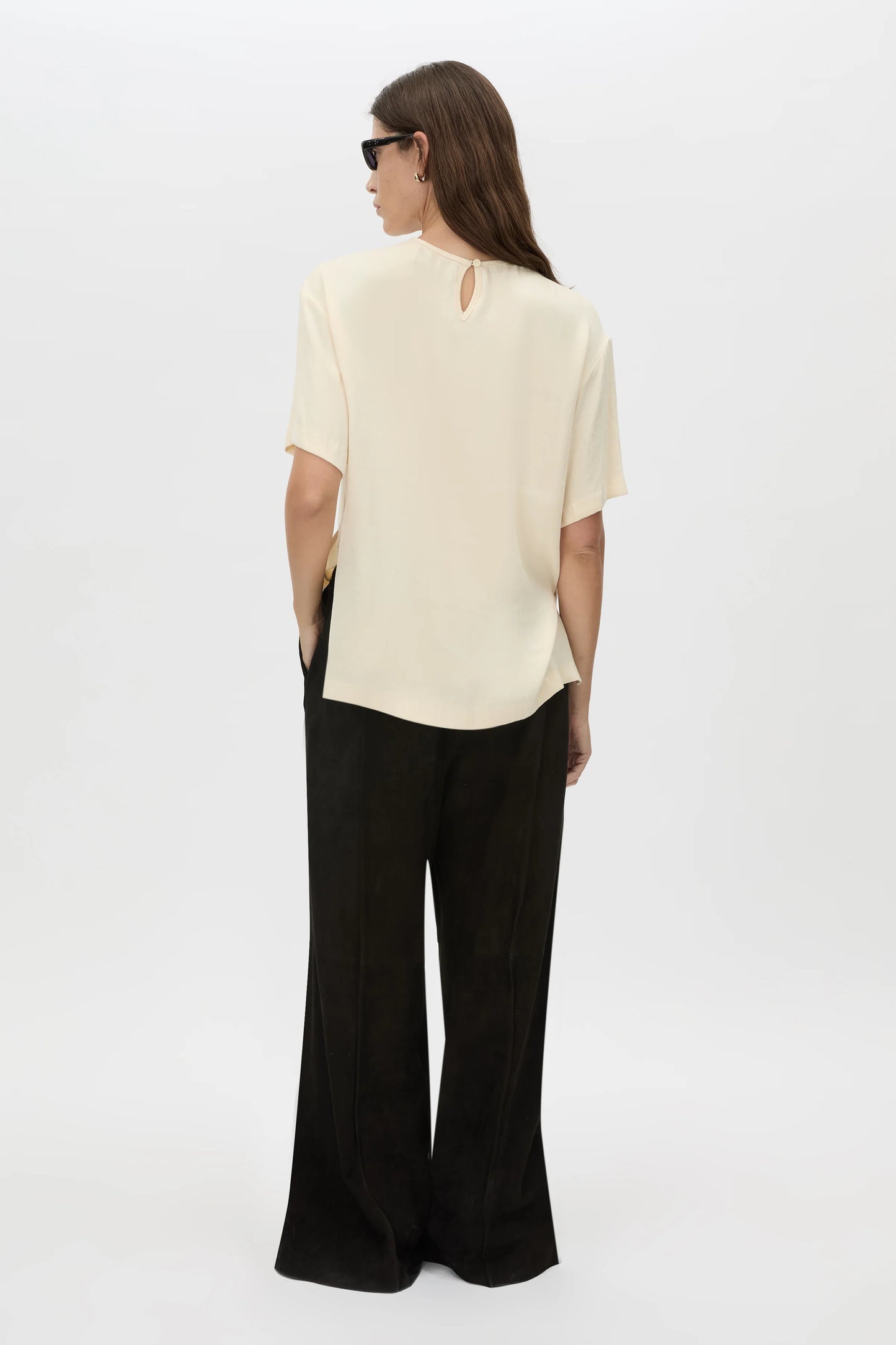 CAMIILA AND MARC - Allegro Satin Tee in Cream