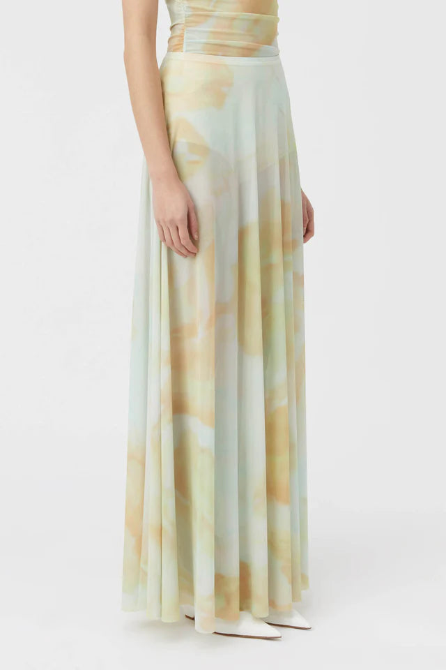 CAMILLA AND MARC - Asta Sheer Midi Skirt - Watercolour