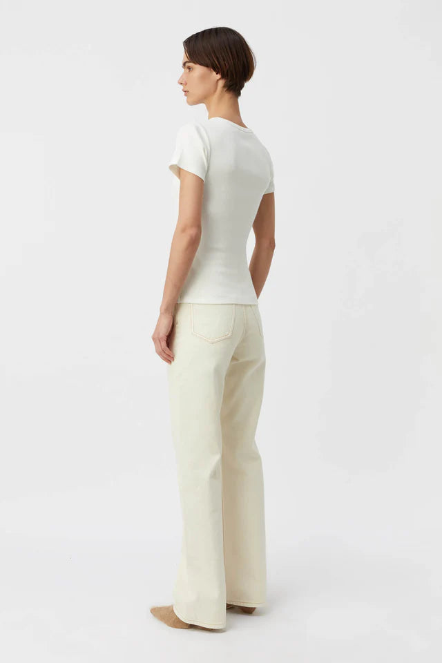 CAMILLA AND MARC Nora fitted tee-white