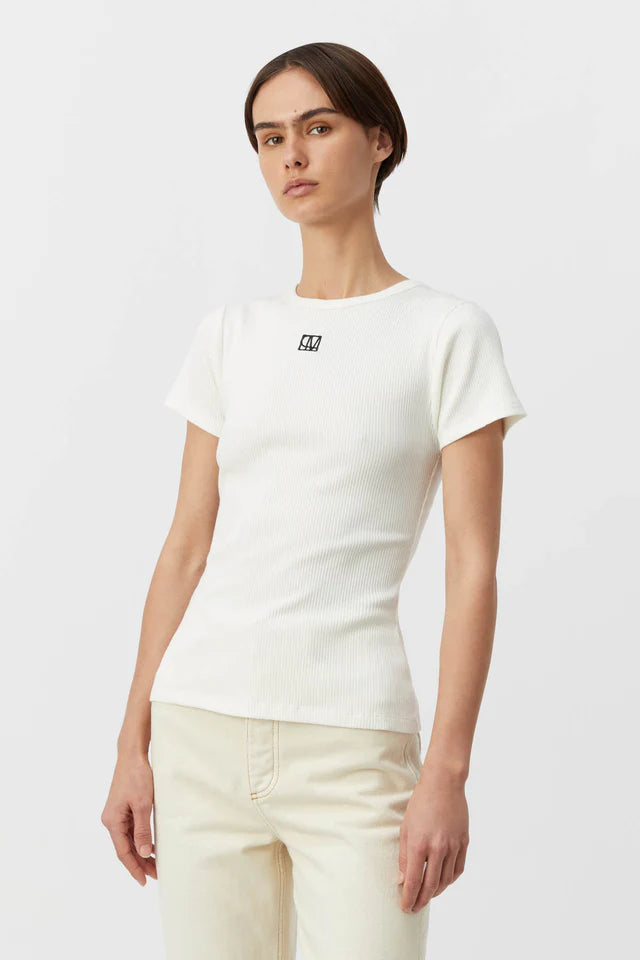 CAMILLA AND MARC Nora fitted tee-white