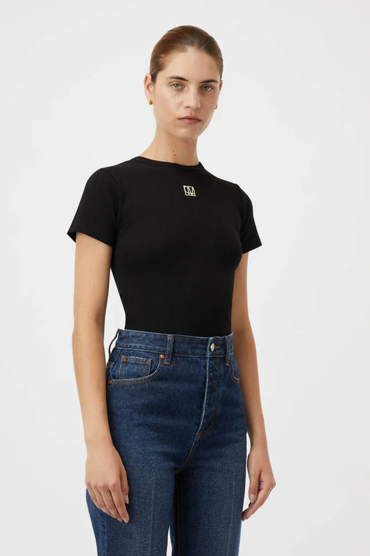 CAMILLA AND MARC Nora fitted tee-black