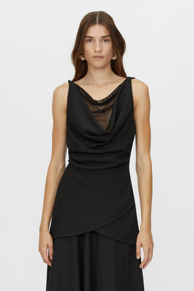 CAMILLA AND MARC Attar Cowl Top-black