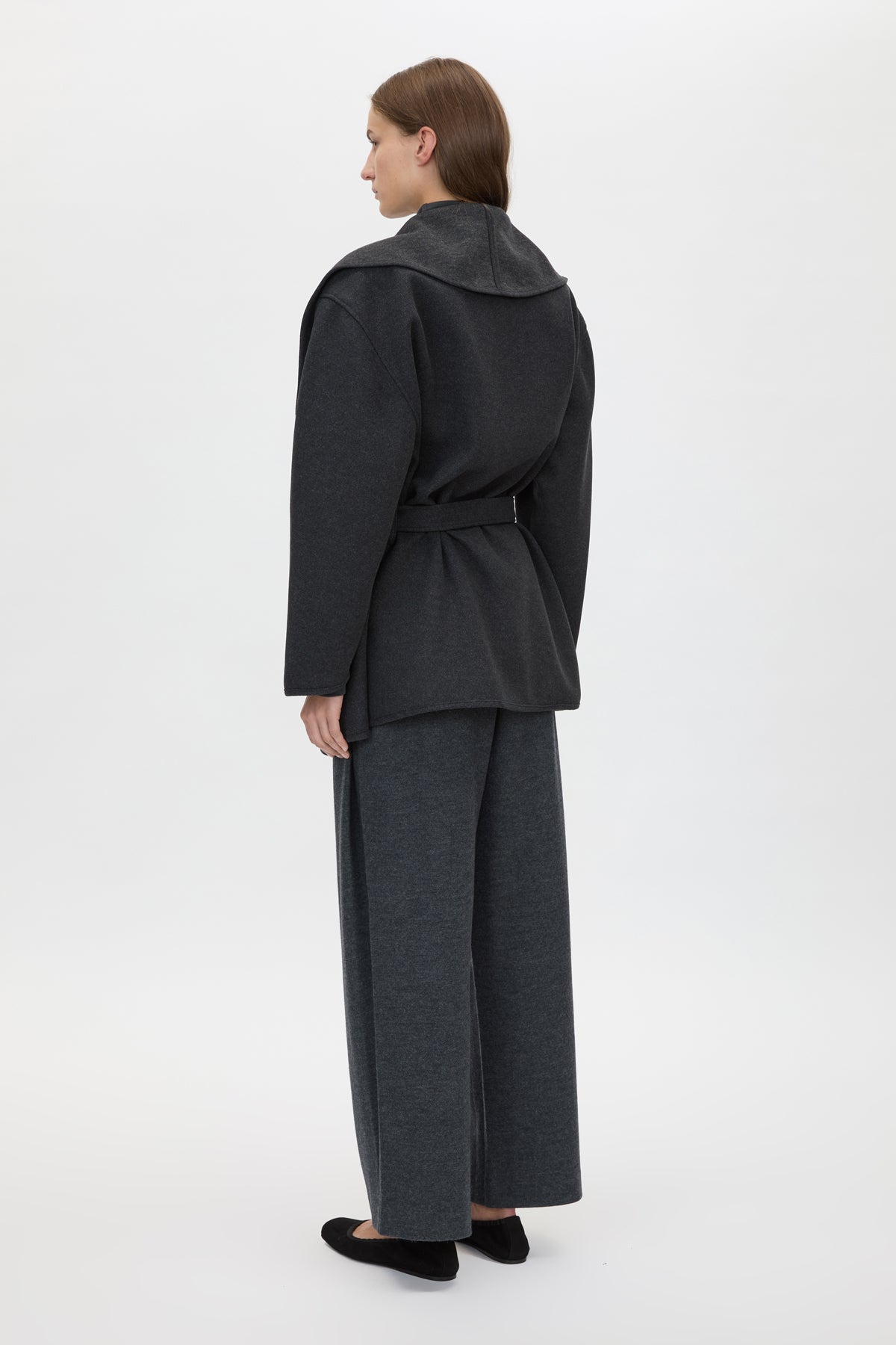 CAMILLA AND MARC Audrey Wrap Jacket Charcoal