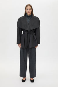 CAMILLA AND MARC Audrey Wrap Jacket Charcoal