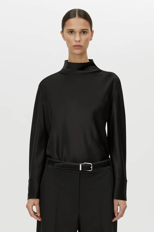 CAMILLA AND MARC Chimera High Neck Blouse-black