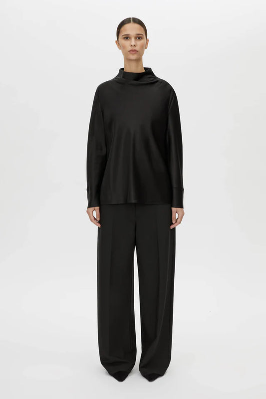CAMILLA AND MARC Chimera High Neck Blouse-black