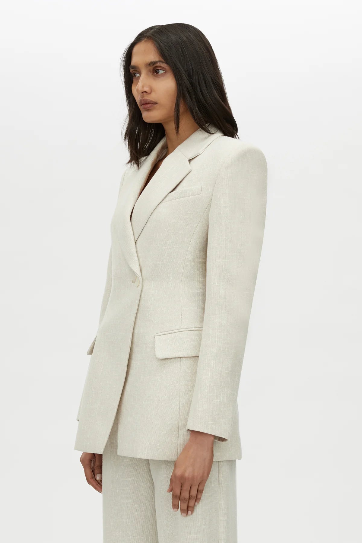 CAMILLA AND MARC Corbett Fitted Blazer-stone
