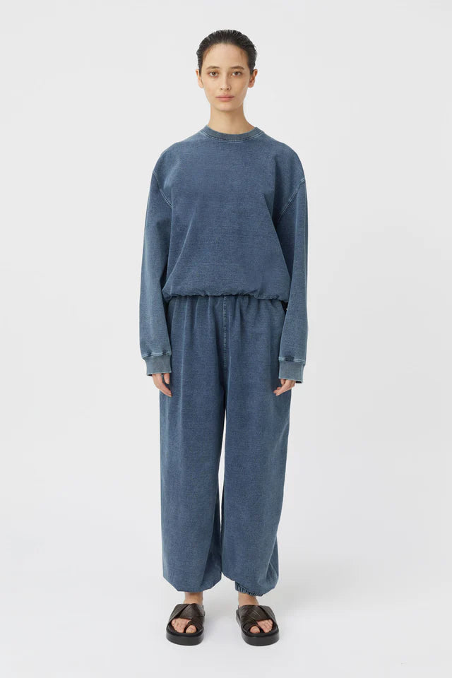 CAMILLA AND MARC Dovell Cotton Pant-indigo blue