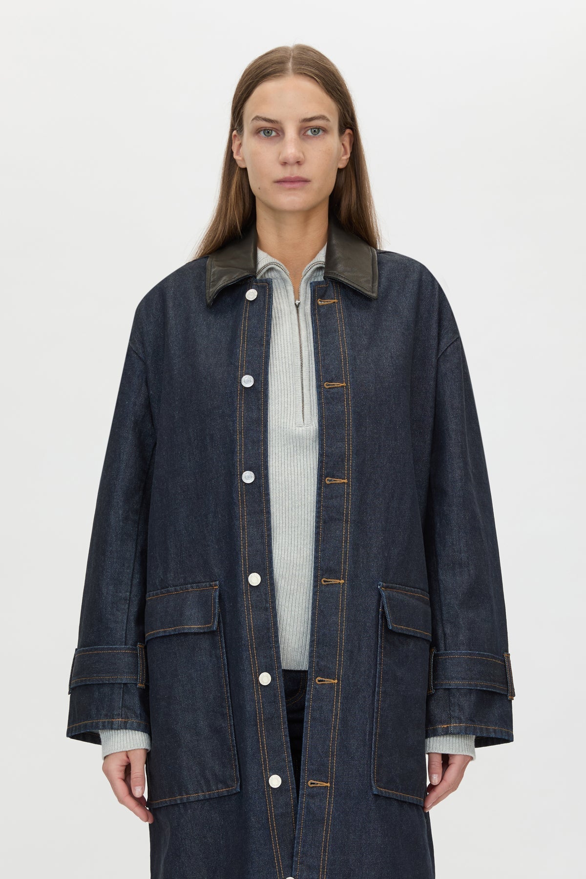 CAMILLA AND MARC Enzo Denim Coat Indigo