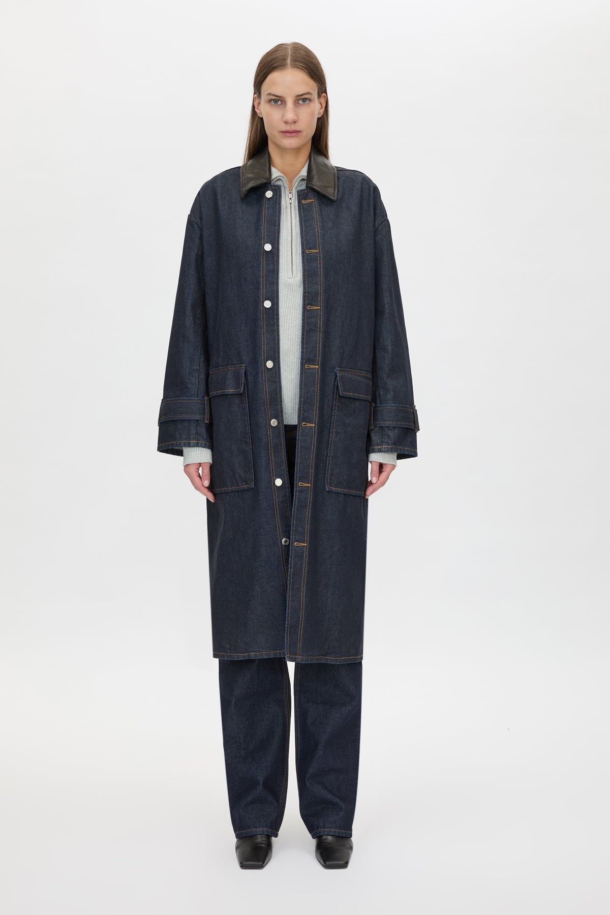 CAMILLA AND MARC Enzo Denim Coat Indigo