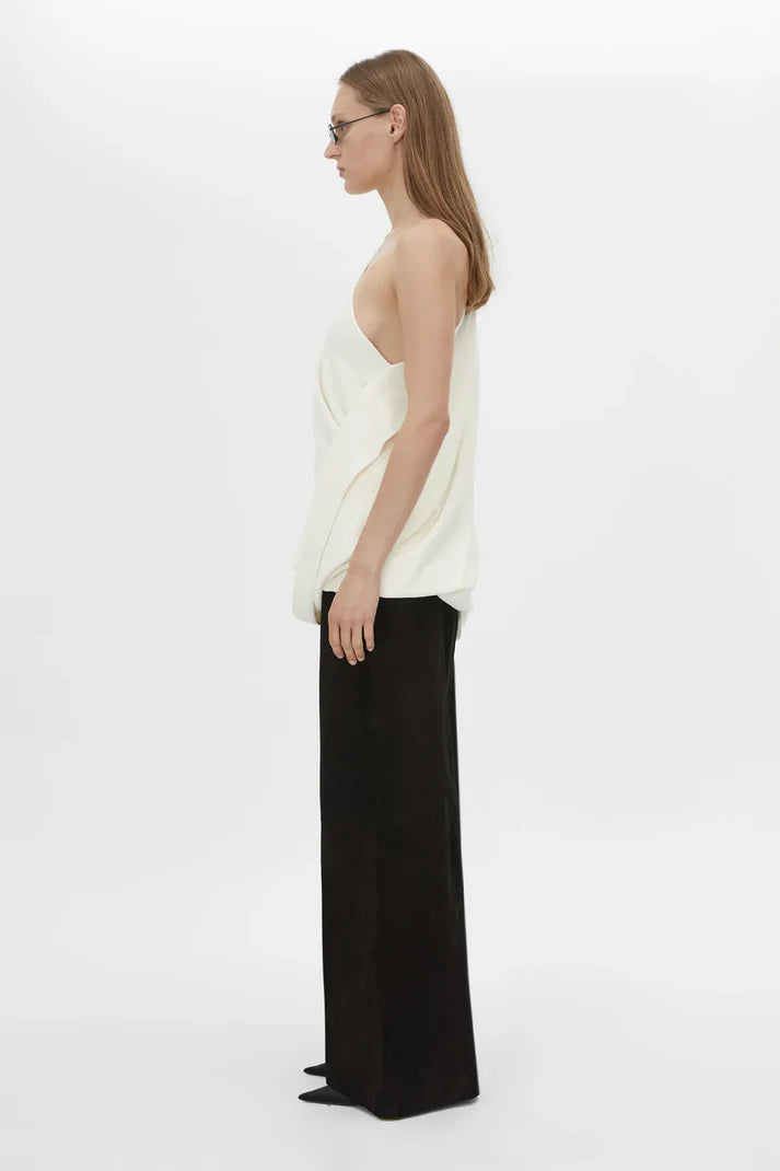 CAMILLA AND MARC - Eon Draped Asymmetric One - Shoulder Top in Cream