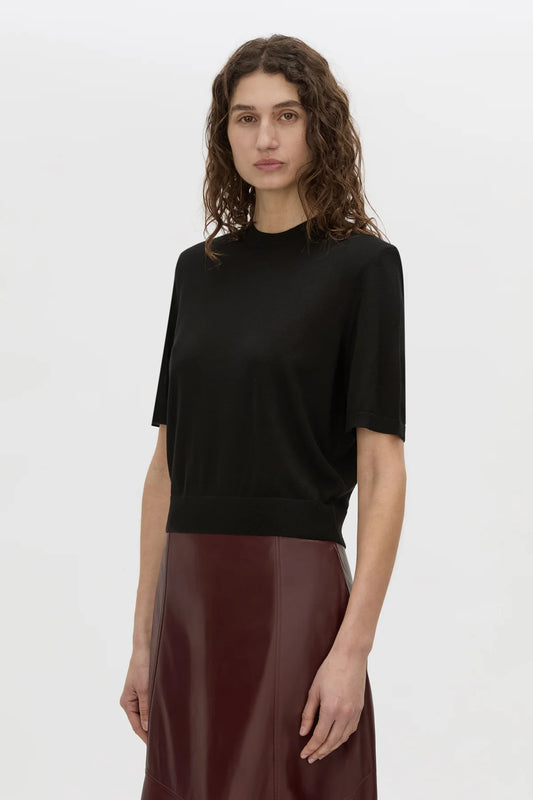 Camilla and Marc - Leona Knit Tshirt IN BLACK