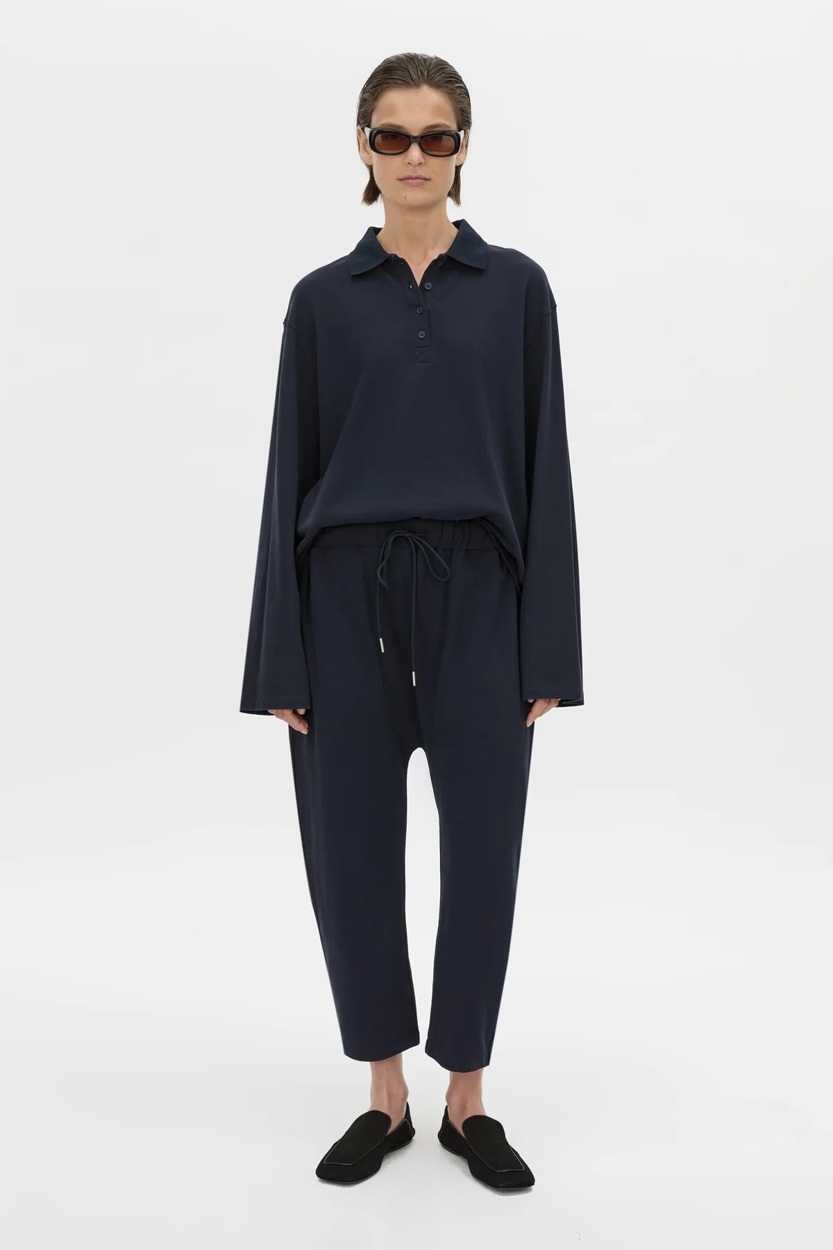 Camilla and Marc - Moreno Pique Track Pant IN NAVY