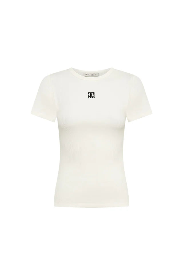 CAMILLA AND MARC Nora fitted tee-white