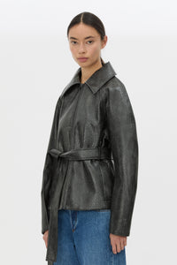 CAMILLA AND MARC Oreno Belted Jacket Charcoal