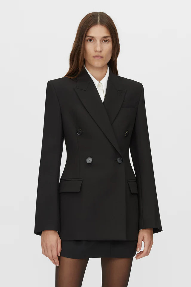 CAMILLA AND MARC Orris Double Breasted Blazer-black