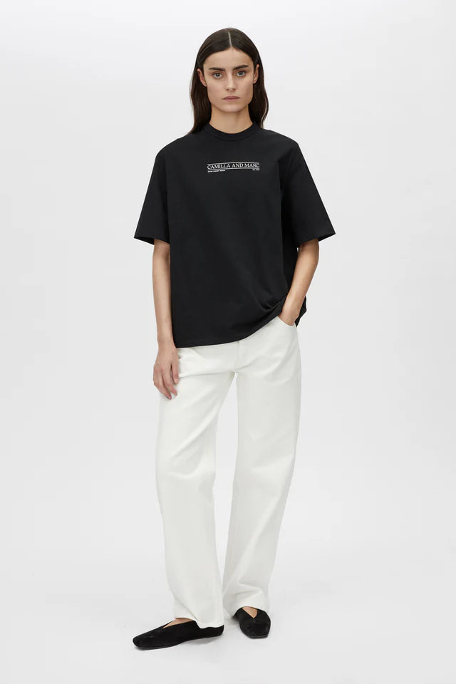 CAMILLA AND MARC Rigel Logo Tee-black