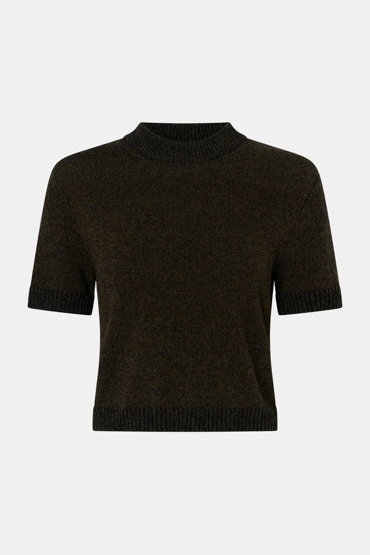 Camilla and Marc - Soleo Textured Knit Tee Shirt IN COCOA