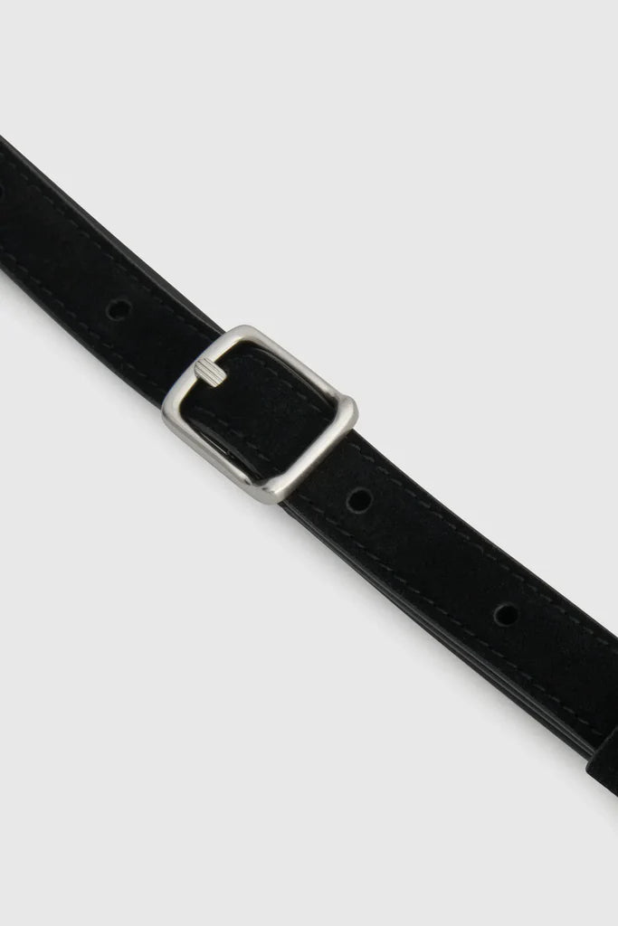 CAMILLA AND MARC Theo Belt-blck/silver