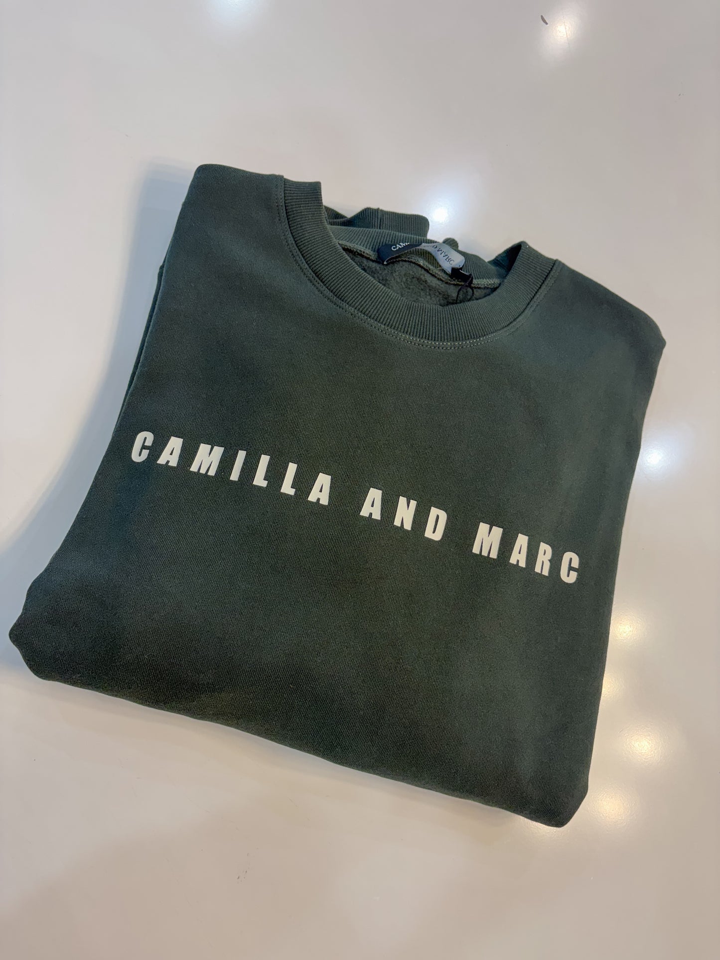 CAMILLA AND MARC - Anca Graphic Sweater in Bottle Green