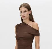 CAMILLA AND MARC - Cali Off Shoulder Top in Chocolate