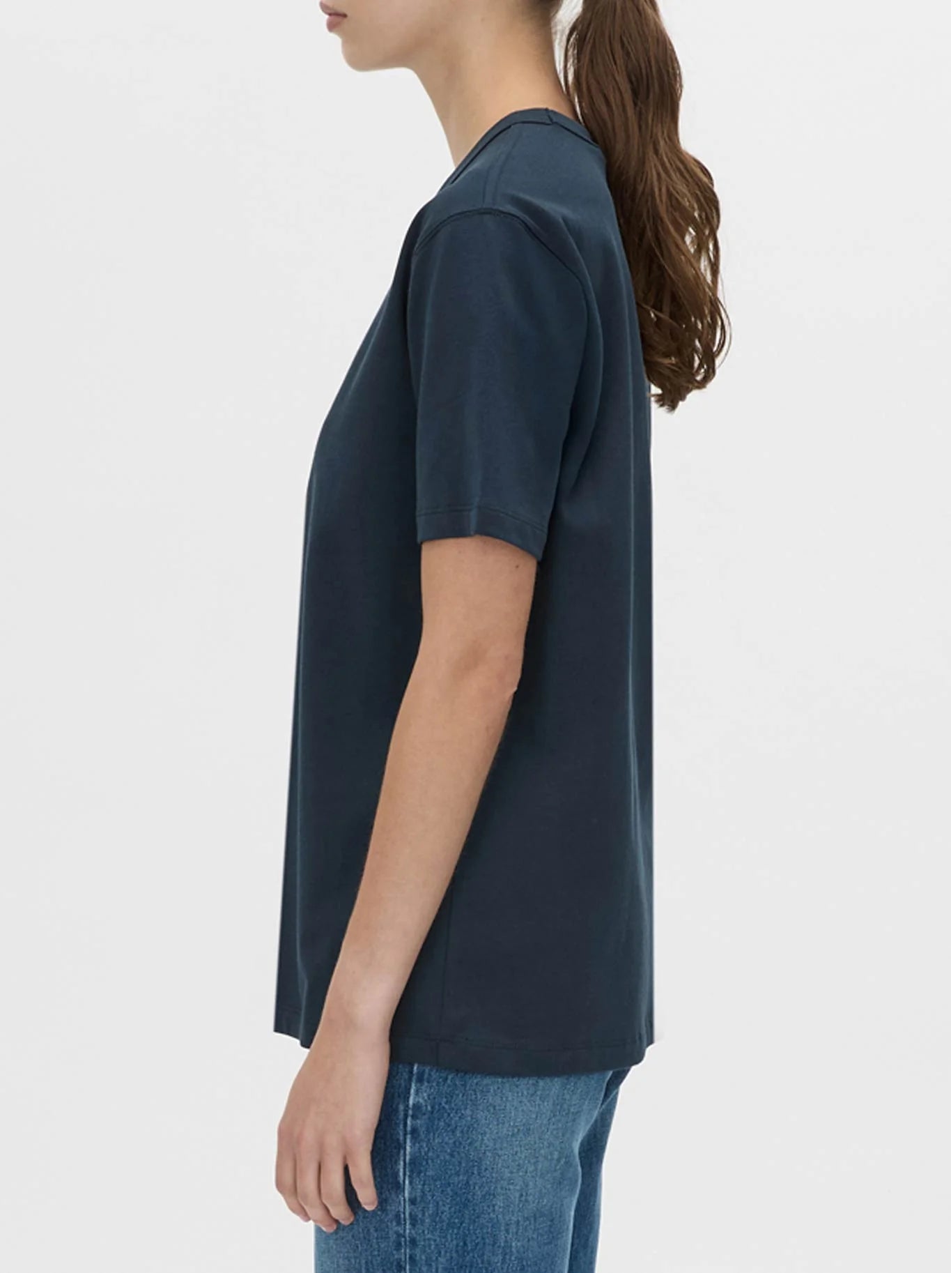 Camilla and Marc - Wilde Print Tee IN NAVY/WHITE