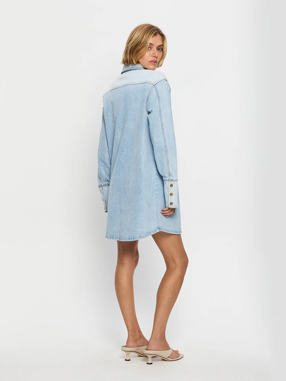 KIVARI Carla Denim Mini Dress