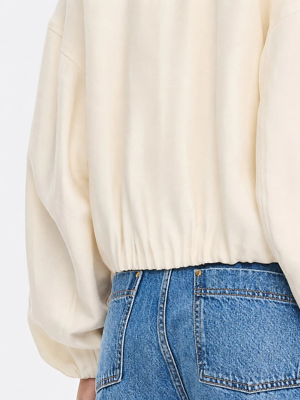 KIVARI - Cass Cropped Jacket in Cream