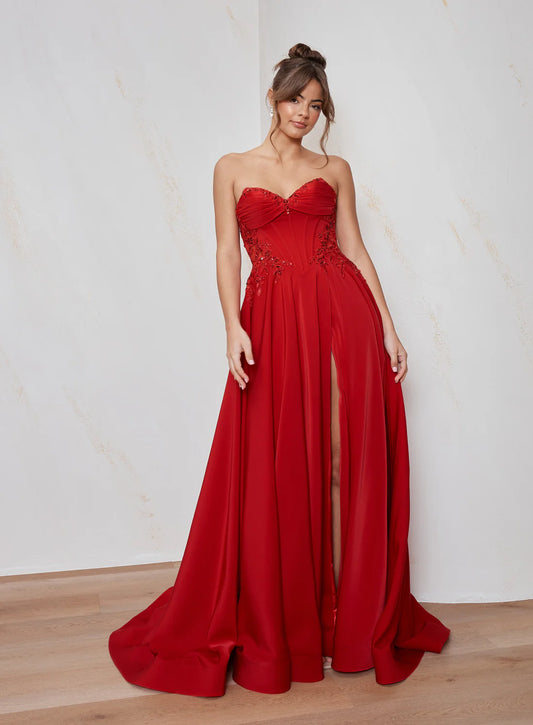 TANIA OLSEN - Clarisse Dress in Red