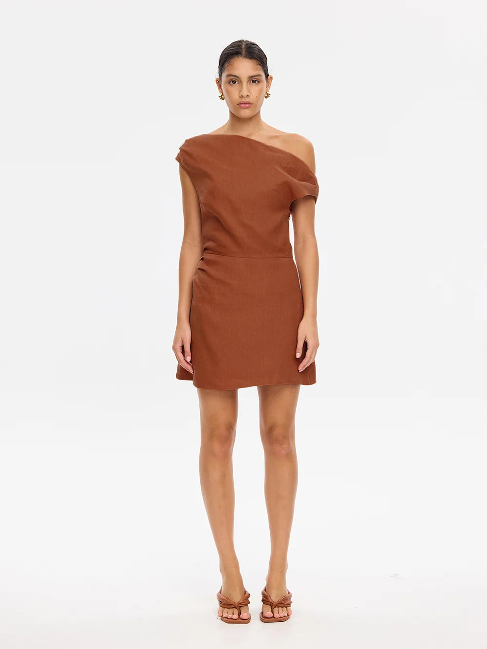 KIVARI - Cynthia Mini Dress in Tan