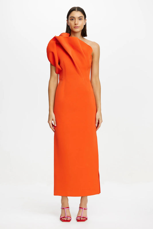 ACLER - Hawkley Midi Dress in Rosso