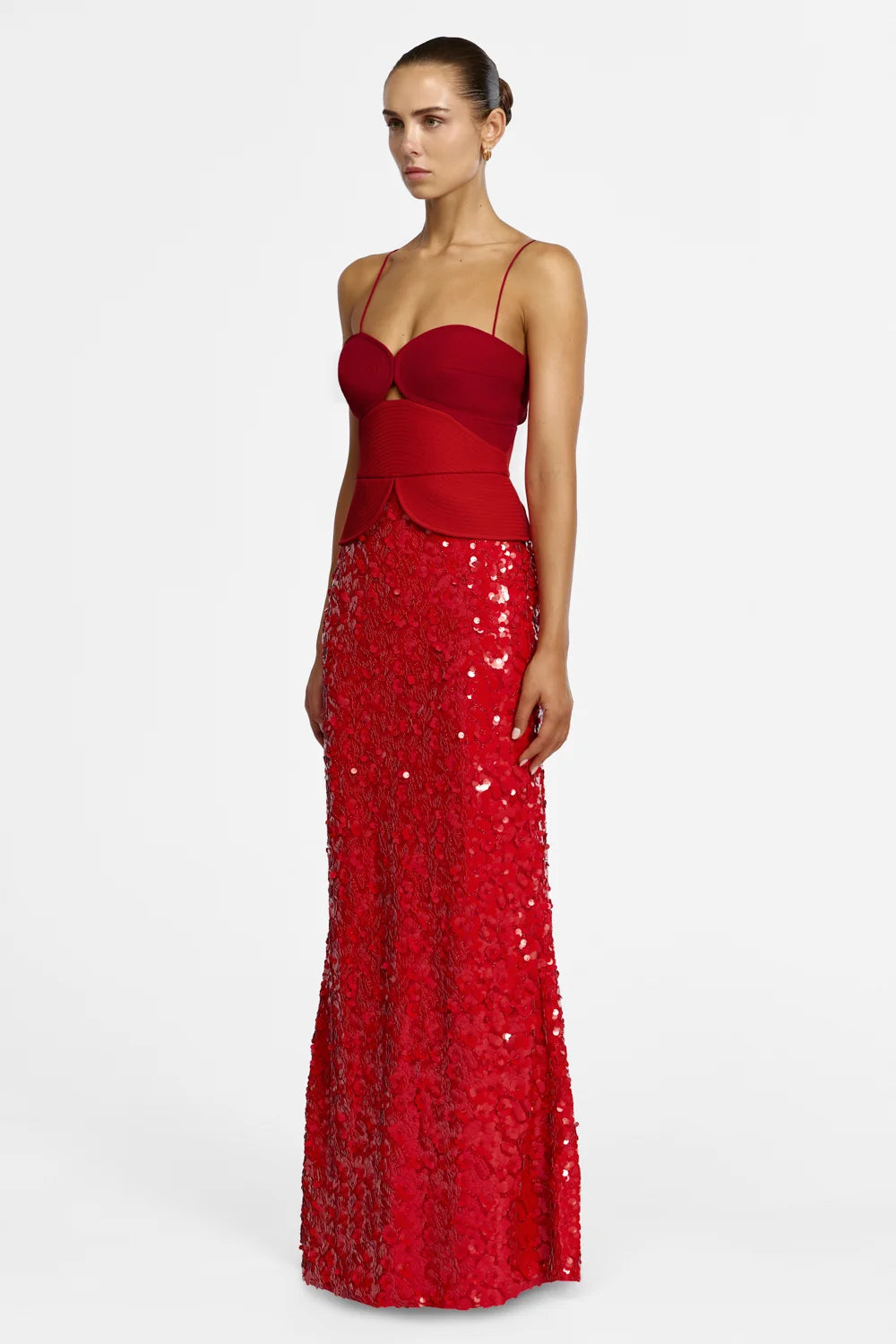 ACLER - Pryde Maxi Dress in Spicy Red