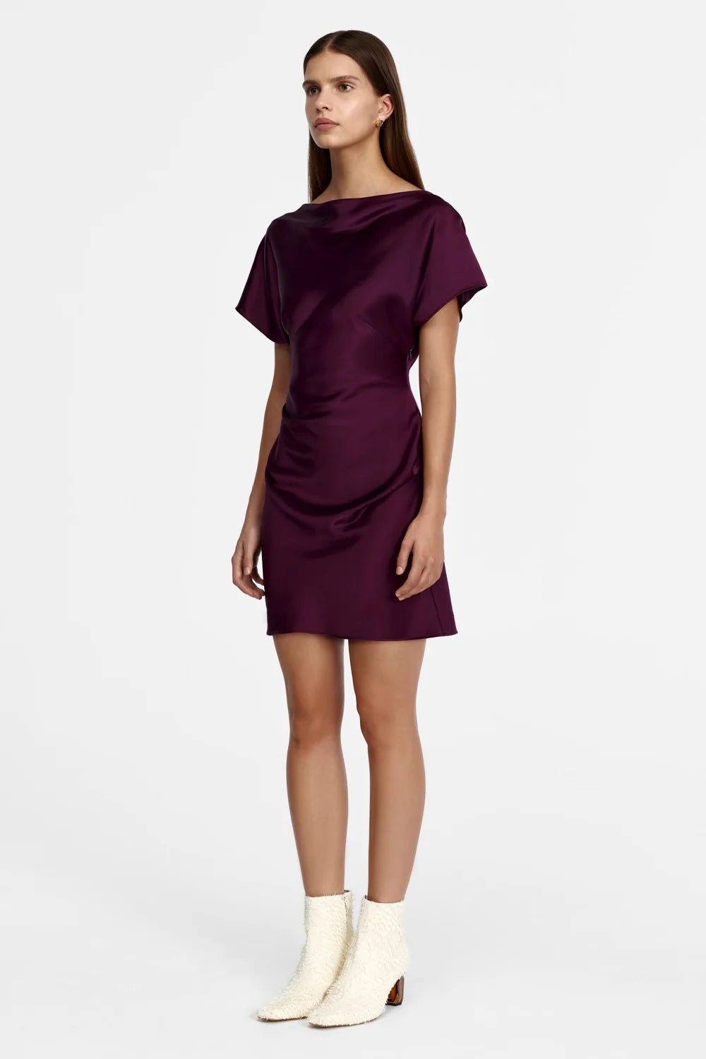 ACLER - Kadina Mini Dress in Boysenberry