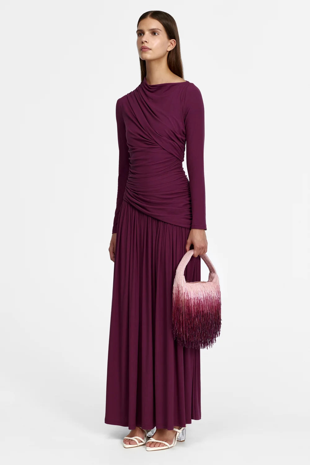 ACLER - Stamford Maxi Dress in Boysenberry